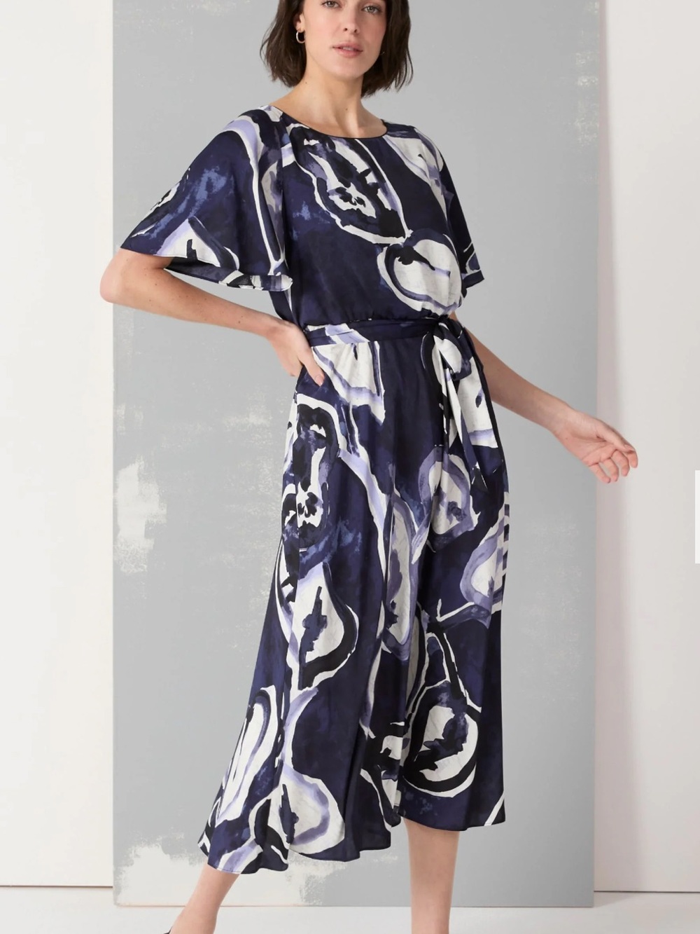 Nic + Zoe silky midi dress